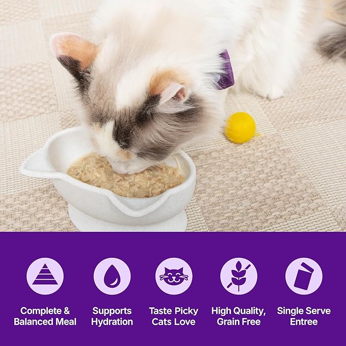 Wellness Appetizing Entrées Mousse Adult Wet Cat Food, Natural, Protein Rich, Grain Free, Chicken Recipe, 1.4 oz, Pack of 8 Pouches