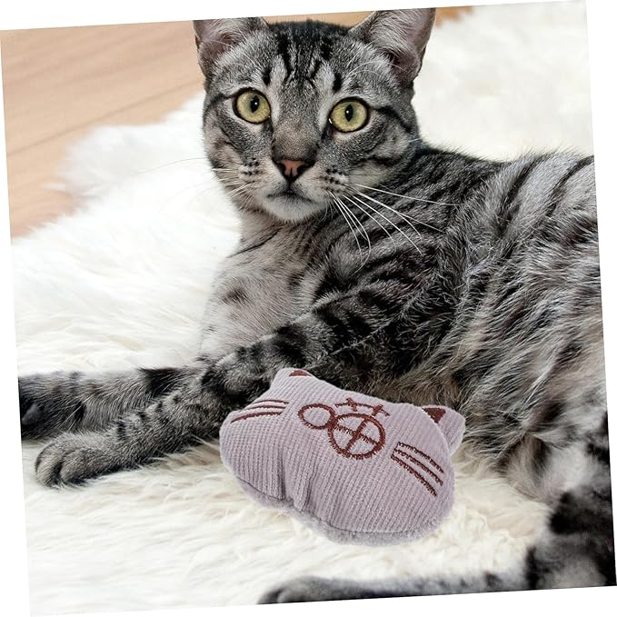 3pcs Plush Catnip for Indoor Cats Chew Molar Playthings Soft Cartoon Design Kitten Teasing and Dental Care Interactive Pet