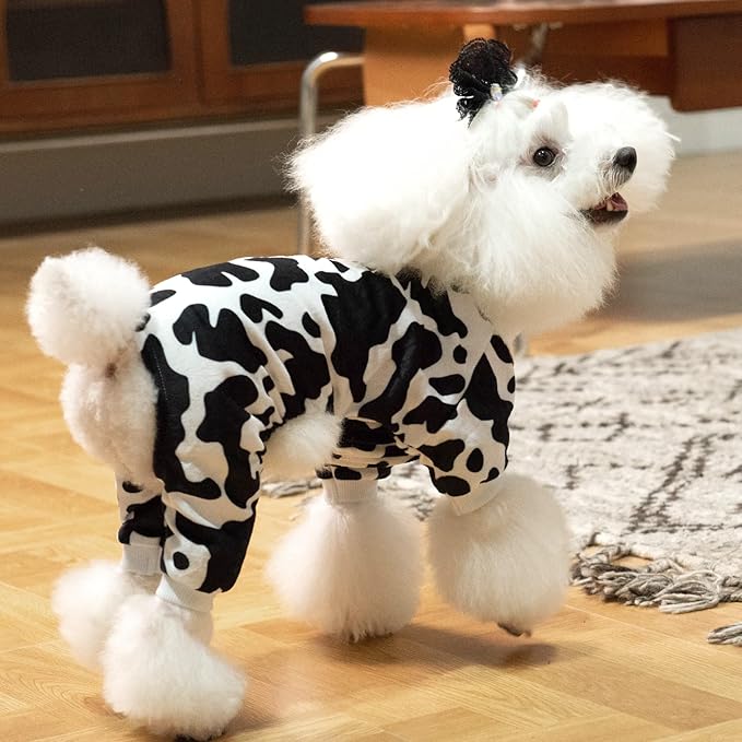CuteBone Dog Pajamas Costumes Fleece Pet Clothes Puppy Onesie Winter Holiday Cute Cat Jammies Keep Your Pet Warm in the Cold Weather P222XS