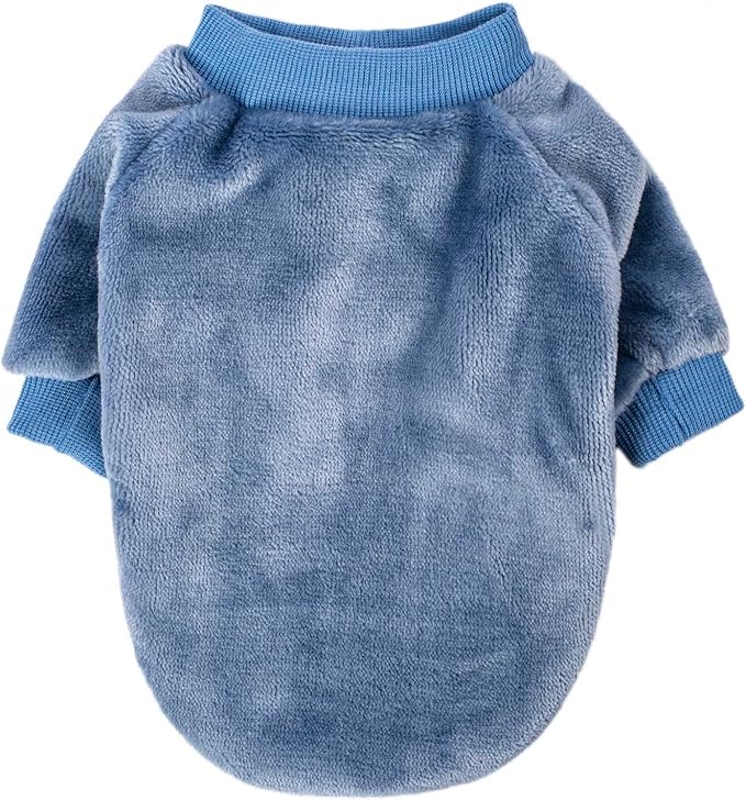 Dog Sweater | 3-Pack Clothes Jackets XXS - XXL for Small Dog Breed (Male & Girl), Soft Winter Coats Sweaters for Dogs and Cats, Pet Apparel Outfits (Grey,Blue,Navy, Small)
