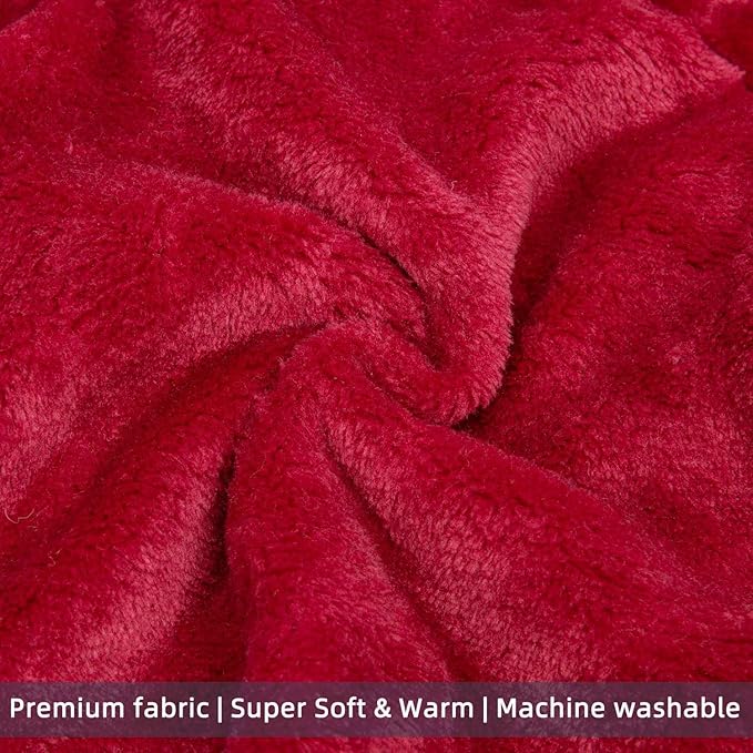 FabriCastle Dog Hoodie Sweater for Small Dogs Boy and Girl, Dog Clothes XS XXS Puppy Sweatshirt, Pet Outfit, Cat Clothing Super Soft Warm Snap On Closure (Wine red, Medium)