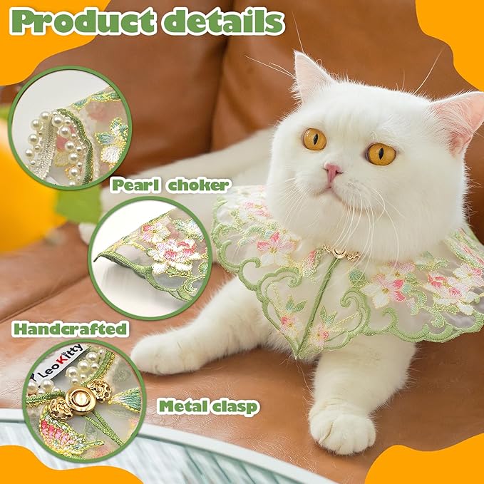 Leo Kitty Pet Clothing for Cats & Small Dogs — Warm & Breathable Collar Outfit, Cat Costume for Halloween & Christmas, New Year Cat & Dog Outfit, Gift-Ready