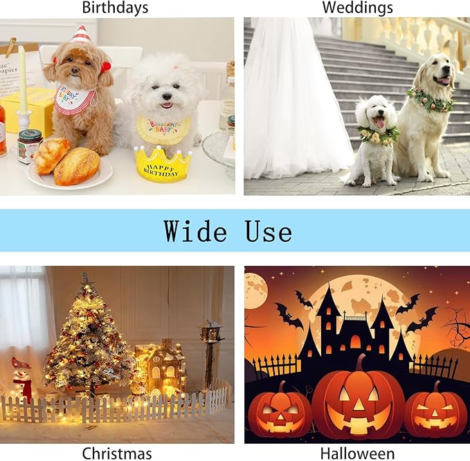 Classic Plaid Dog Dress with Bow Tie for Small Dogs Cats Girls, Cute Puppy Dresses Clothes with Bowknot Chihuahua French Bulldog Pet Apparel Outfits (Blueberry Blue, XX-Small)