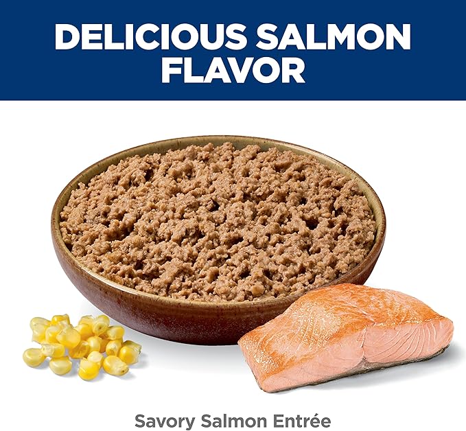 Hill's Science Diet Adult 1-6 Wet Cat Food, Salmon, 5.5 oz. Cans, 24-Pack
