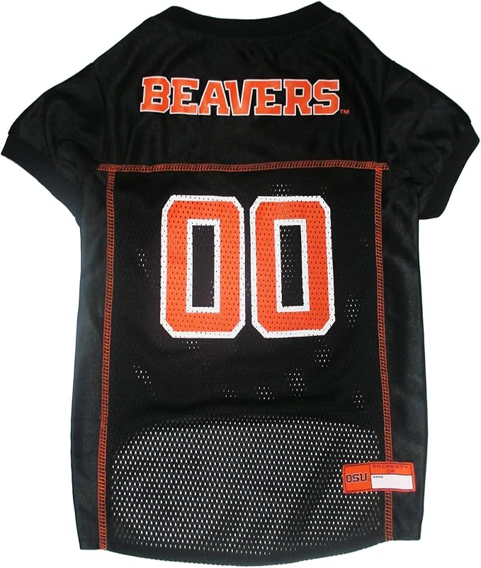 Pets First NCAA College Oregon State Beavers Mesh Jersey for DOGS & CATS, Large. Licensed Dog Jersey with your Favorite Football/Basketball College Team