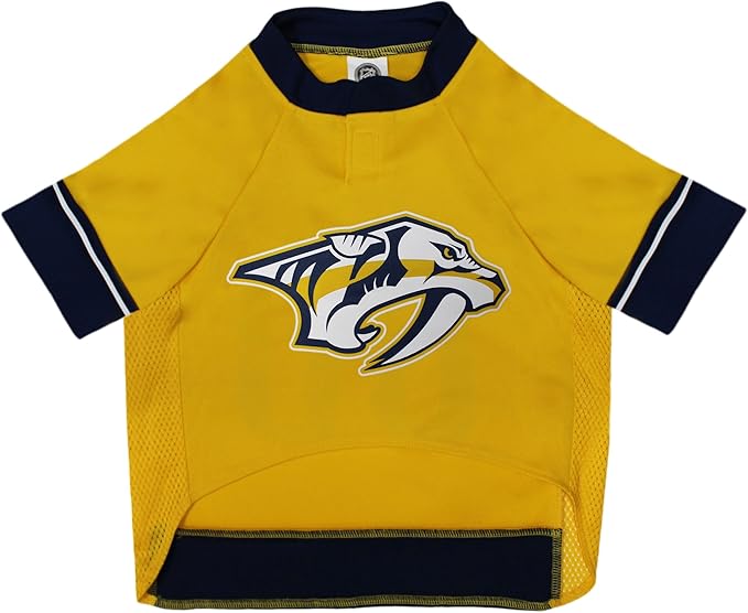 Pets First NHL Nashville Predators Jersey for Dogs & Cats, X-Large. - Let Your Pet Be A Real NHL Fan!