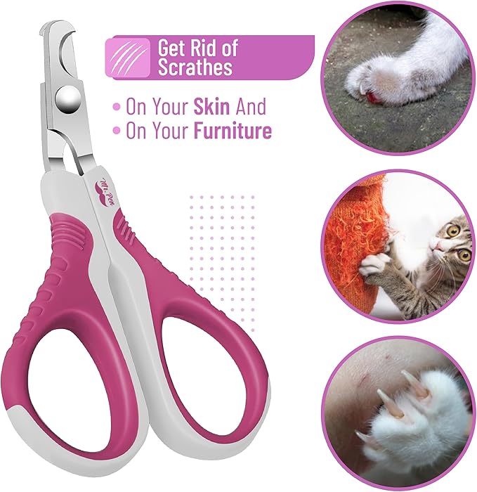 Mr. Pen- Cat Nail Clipper, Stainless Steel, Professional Sharp Cat Claw Trimmer for Small and Medium Cats, Pet Nail Clipper with Sturdy Non Slip Handle