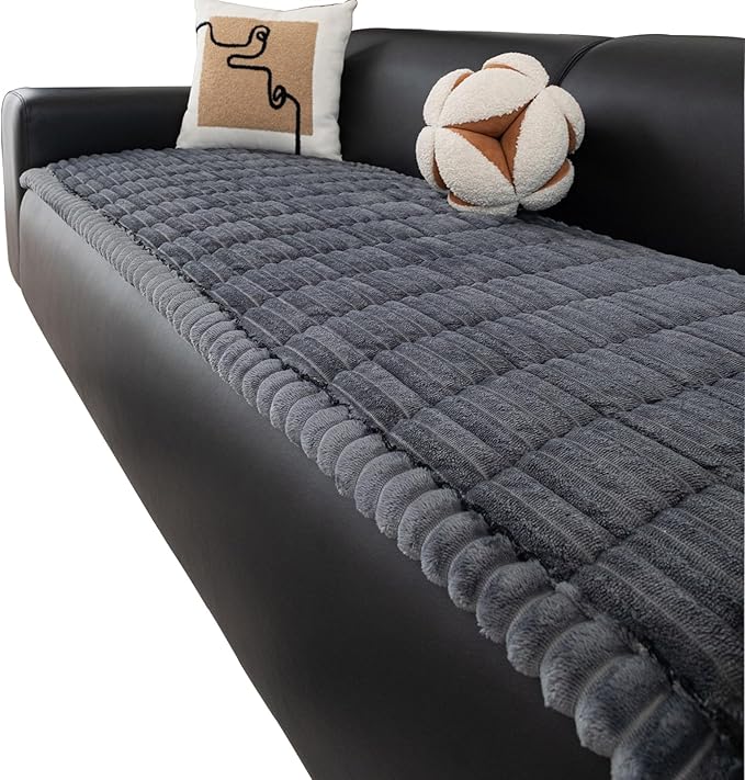 Anti-Slip Sofa Cushion, Washable Couch Cover Cat Mat Pet Pad Blanket for Furniture Protector Customizable Sofa Slipcover Pets Friendly(70x150cm(28x59inch), Dark Green)