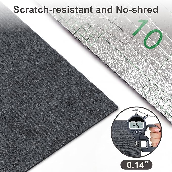 Cat Scratch Furniture Protector, 78.7"x15.7" Trimmable Self-Adhesive Cat Scratching Mat, Corner Couch Protector from Cat Claws, DIY Anti-Scratch Pad Rug for Sofa, Wall & Door, Dark Gray