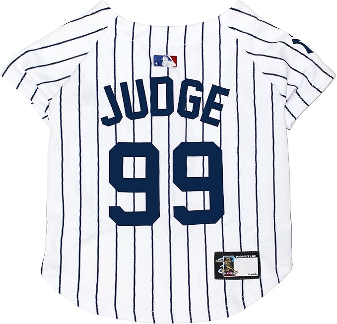MLBPA Dog Jersey - Aaron Judge #99 Pet Jersey - MLB New York Yankees Mesh Jersey, Small