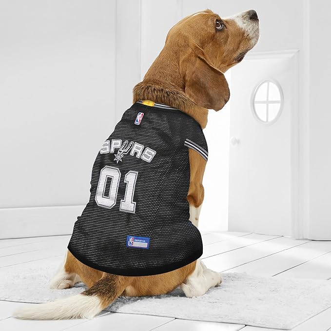 Pets First NBA SAN ANTONIO SPURS DOG Jersey, Large - Tank Top Basketball Pet Jersey