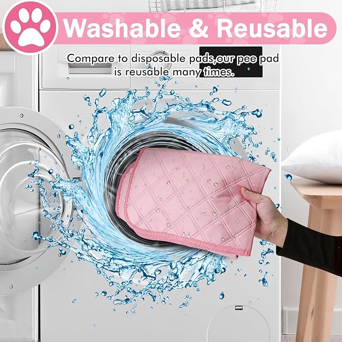 Pink Puppy Playpen for Middle Dog Cat, Dogs Tent Crate Cage Indoor/Outdoor, Portable Pop Up Dog Kennel with Carrying Bag for Rabbits, Removable Top (Pink with Pad, Large)