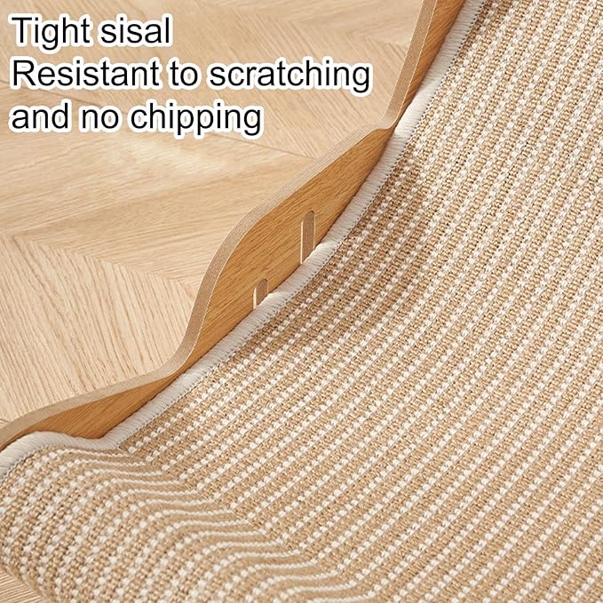 Sisal Cat Scratcher Bed, 2 in 1 Cat Hammock Lounge, Wear-Resistant Scratching Pad Lounge Chair for Indoor Cats Furniture Protection