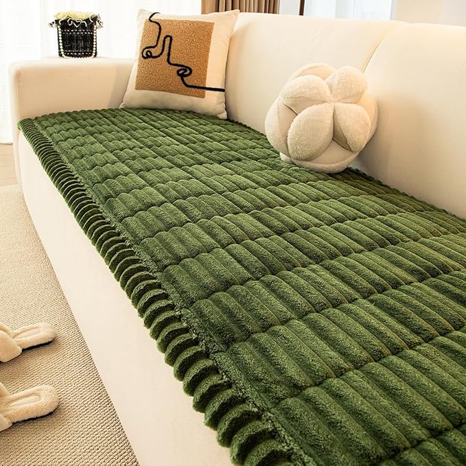 Thickened Sofa Cushion, Anti-Slip Couch Cover Cat Mat Pet Pad Blanket for Furniture Protector Customizable Sofa Slipcover,B,90x210cm(35x83inch)