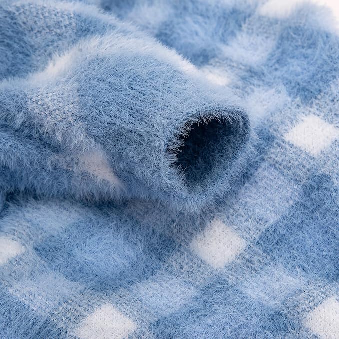 Dog Sweater, Sweaters for Small Dogs, Warm Soft Pet Clothes for Puppy, Medium Large Cat, Dogs Girl or Boy, Dog Shirt for Winter Christmas (Blue, X-Small)