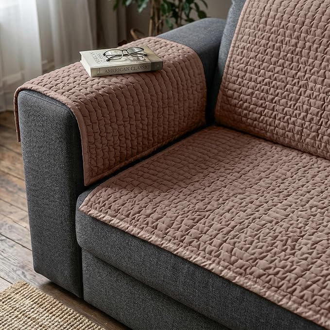 PAULATO BY GA.I.CO. Waterproof Blanket – 24x86” Changing Absorbent Pad for Incontinence – Machine Washable Stain-Resistant Protector for Couch Sofa or Bed – Reusable Waterproof Cover - Marsala
