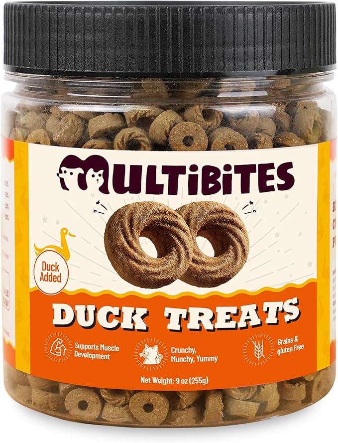 9 oz Duck Treats Muscle Support Chicken Flavor Cat Training Treats Cat Treats for Indoor Cats