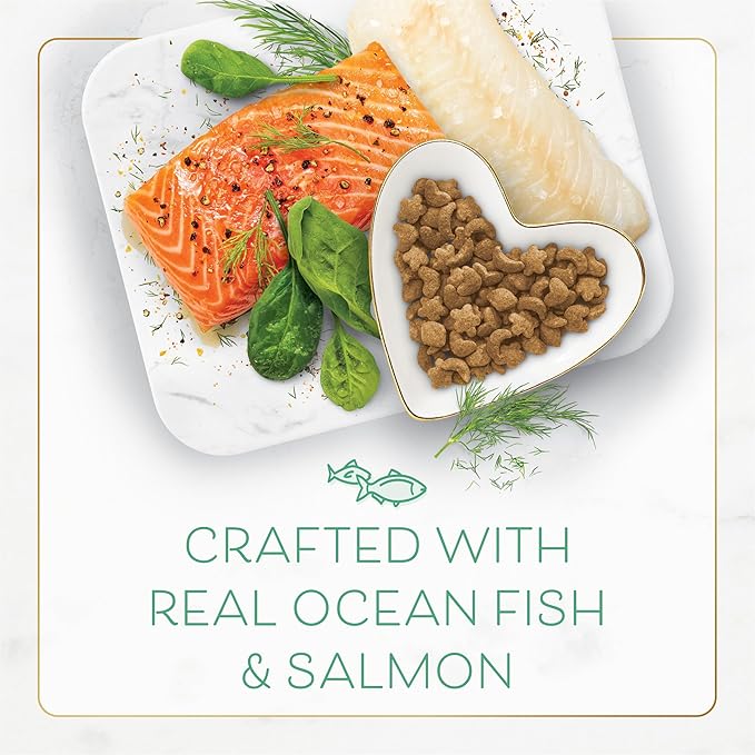 Purina Fancy Feast Dry Cat Food With Ocean Fish, Salmon, and Garden Greens Accents - 7 lb. Bag