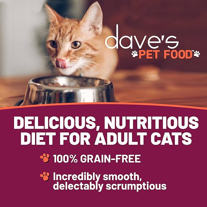 Dave's Pet Food Grain Free Wet Cat Food Gravy (Tuna & Chicken Dinner in Gravy), Naturally Healthy Canned, Added Vitamins, 5.5 oz Cans (12 Pack)