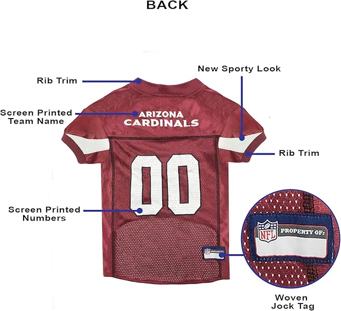 NFL ARIZONA CARDINALS DOG Jersey, Small