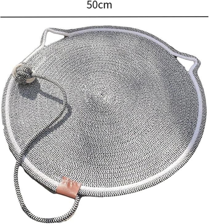 Cat Scratch Scratching Pad Lightweight Sleeping Bed Anti Slip for Sofa Couch Floor with Ball Furniture Protector, Black White