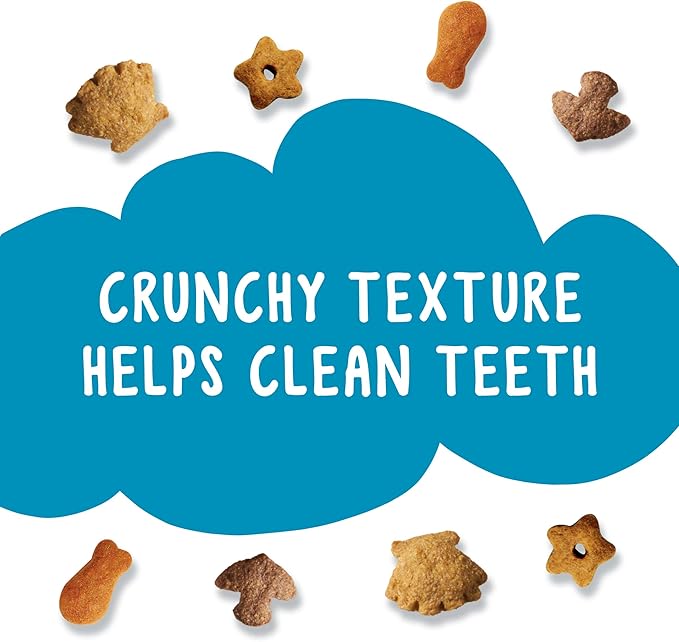Friskies Made in USA Facilities Cat Treats, Party Mix Seafood Lovers Crunch - (10) 2.1 oz. Pouches
