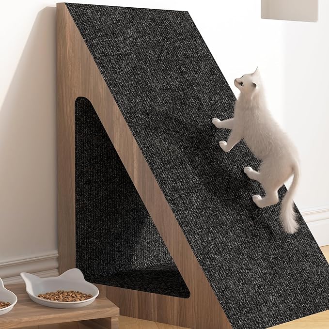 LaCheery Couch Cat Scratch Protector Black Cat Scratch Deterrent for Furniture 15.8"x79" Self Adhesive Scratching Pad for Indoor Cats Dogs Couch Wall Corner Cover Sofa Protector for Cats Scratcher Mat