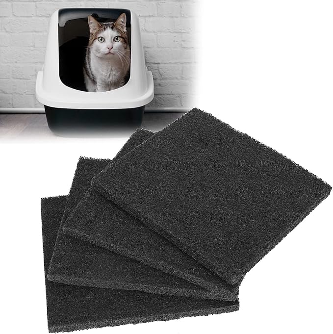 Carbon Filters, Carbon Odor Filters Replacement Liners, Activated Carbon Deodorizing Filter for Cat Litter Box and Pans