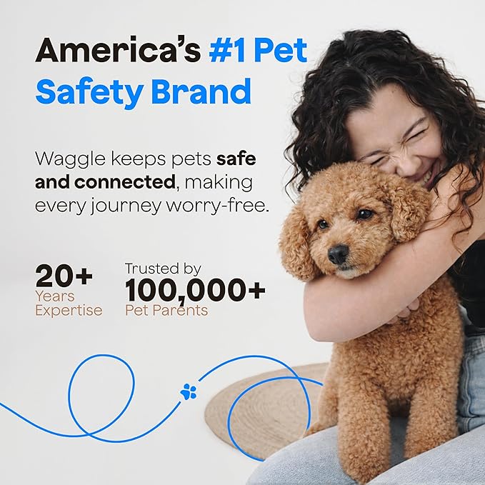 Waggle 4G Pet Temperature Monitor with GPS & AQI - No WiFi Needed - Real Time App, SMS & Email Alerts - RV, Car & Home Safety Device - Power Outage Alerts - Subscription Required