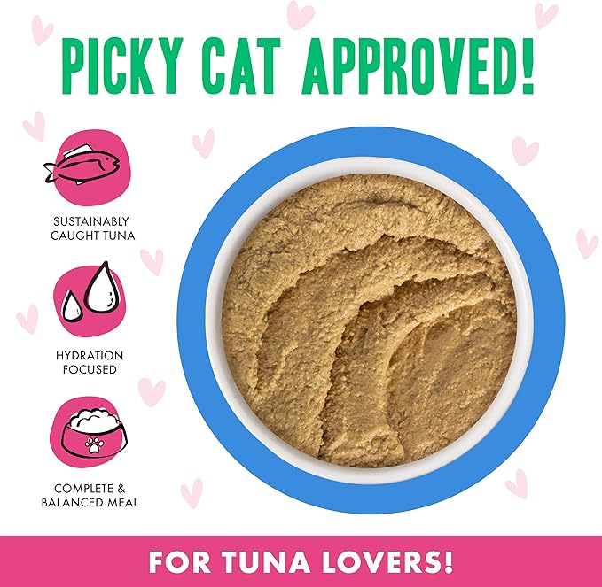 Weruva B.F.F. Play - Best Feline Friend Paté Lovers, Aw Yeah!, Tuna & Chicken Chill Out with Tuna & Chicken, 3oz Pouch (Pack of 12)