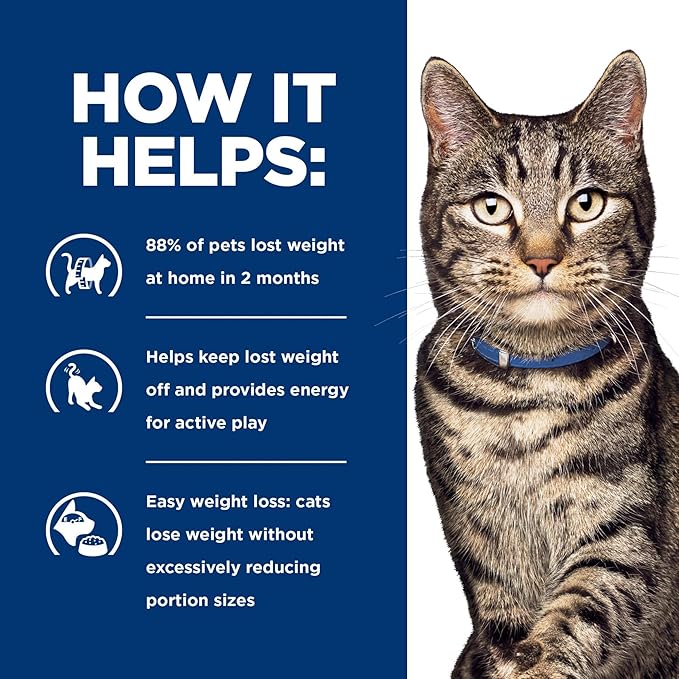 Hill's Prescription Diet Metabolic Weight Management Wet Cat Food, Chicken, 5.5 oz. Cans, 24-Pack