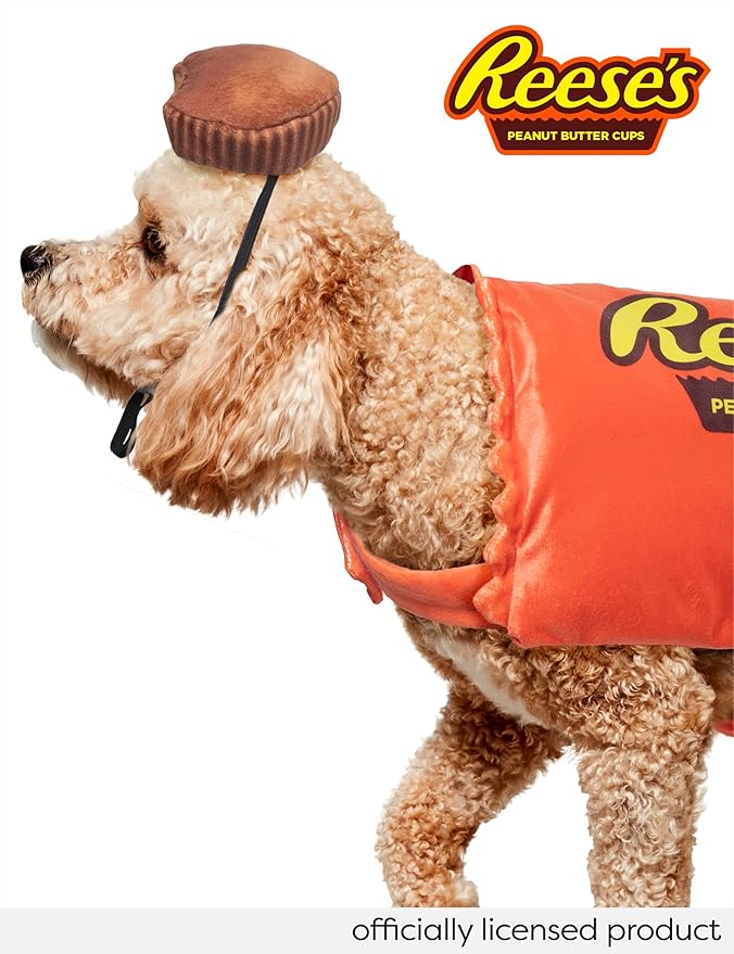 Hershey's: Reese's Peanut Butter Cup Pet Costume for For Dogs or Cats by Rubies, L/XL