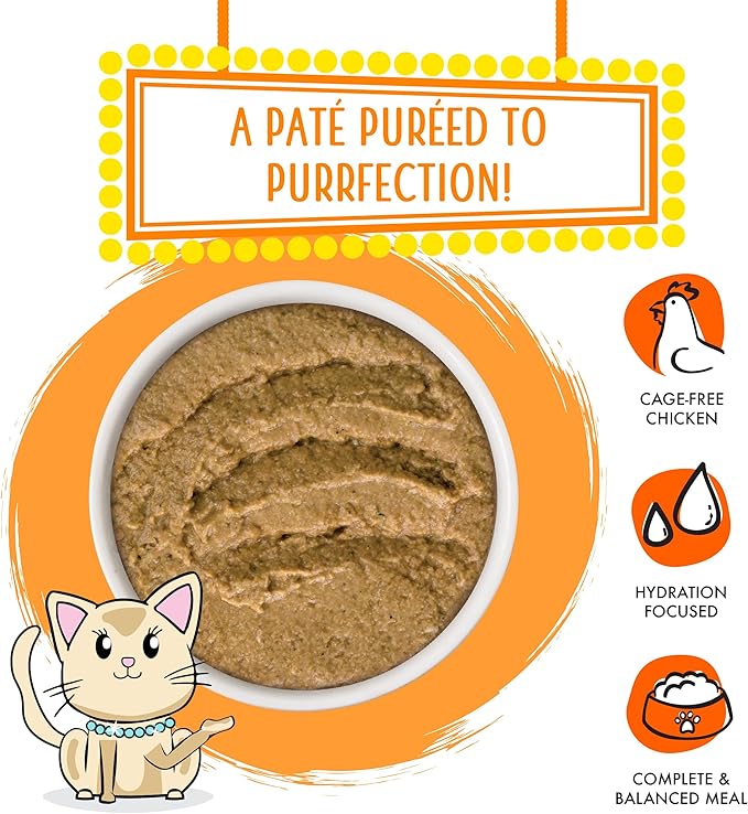 Weruva Wet Cat Food, Love Connection with Chicken and Salmon Pate, 5.5oz Slide N Serve Pouch, Pack of 12