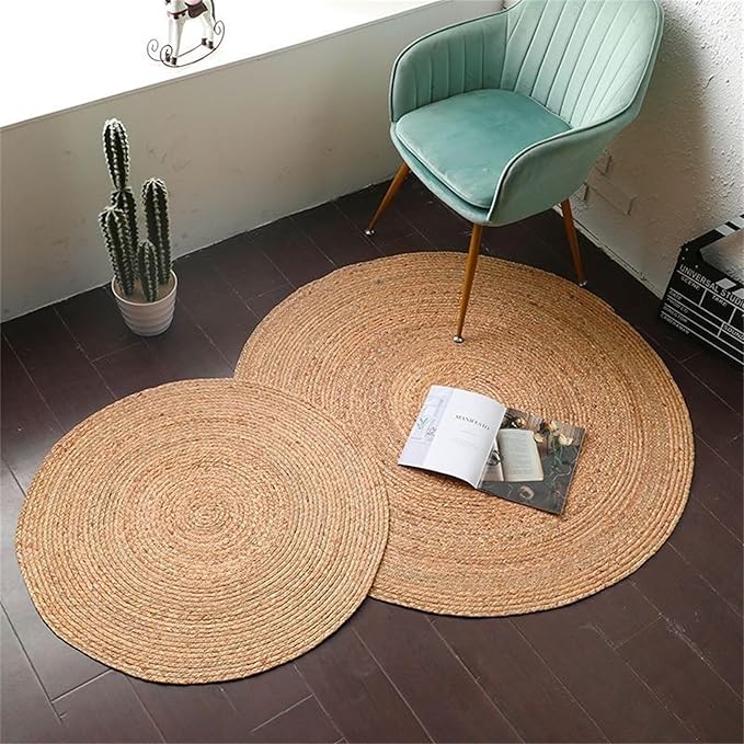 23.62In Extra Large Cat Scratcher Pad - Heavy-Duty Hand-Woven Cattail Mat, Long-Lasting for Large Breeds/Multi-Cat Households, Furniture Protector