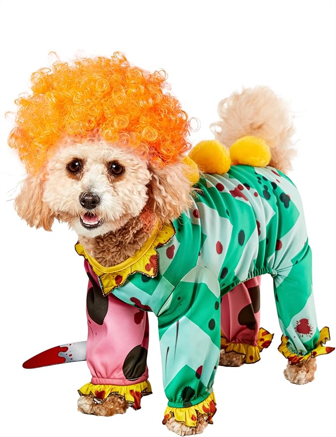 Rubies Clown Pet Costume for Dogs or Cats, Medium