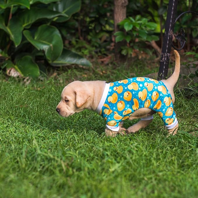 CuteBone Dog Halloween Pajamas Puppy Onesies Small Dogs Soft Pjs Coat Cat Apparel Comfy Pet Christmas Clothes Outfit Doggie Bodysuit P50XS