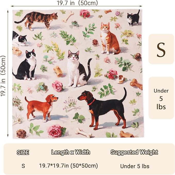 Purrfect Peace Cat Swaddle Wrap – 19.7" Professional Calming Restraint Bag for Grooming, Nail Trimming & Medicine - Adjustable Cat Restraint for Grooming, Nail Clipping & Vet Visits