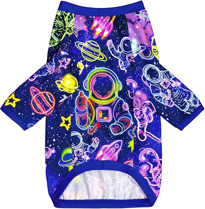 Dog T Shirts with Astronaut Pattern Printed Pet Shirt Softable Pajamas for Large Dogs,Astronaut 3XL