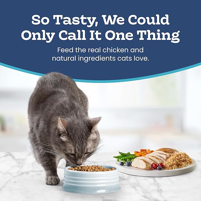Blue Buffalo Tastefuls Natural Dry Food for Adult Indoor Cats, Chicken & Brown Rice Recipe, 15-lb Bag
