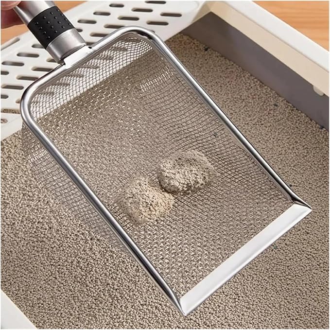 Stainless Steel Cat Litter Scoop Easy to Clean for Waste Removal