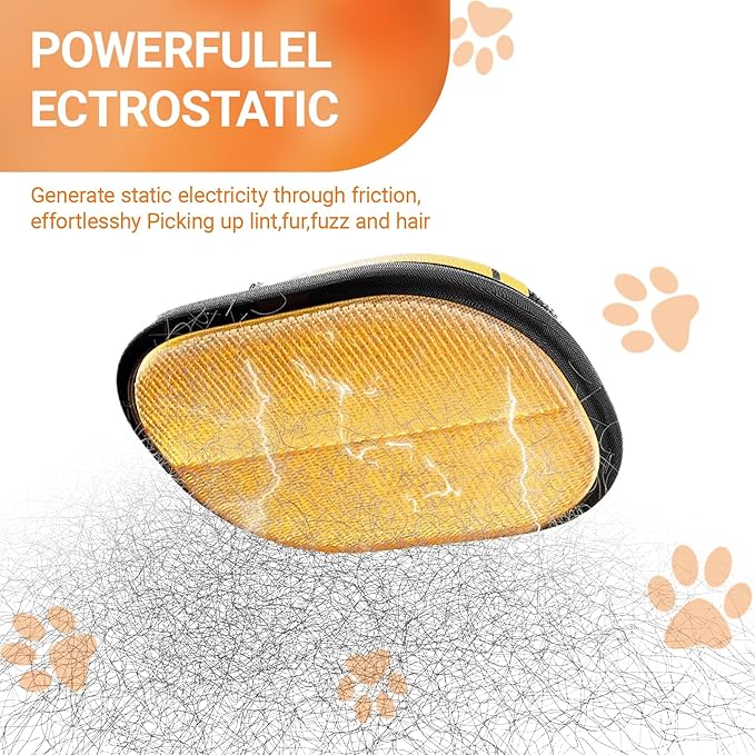 Pet Fur Remover,2pcs Pet Hair Removal Glove, Electrostatic Gloves Pet Hair, Reusable Cats & Dogs Grooming Gloves for Hair Removal