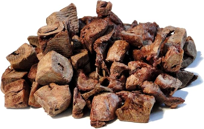 Side by Side Chicken Heart Treats - Warming Freeze-Dried Dog Treats for Dogs & Cats - Single Ingredient, Low-Fat, Grain-Free, High Protein, No Artificial Ingredients - USA Made (2.5oz. 2-Pack)