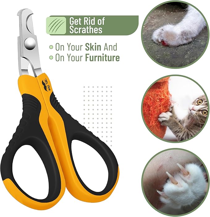 Mr. Pen- Cat Nail Clipper, Stainless Steel, Professional Sharp Cat Claw Trimmer for Small and Medium Cats, Pet Nail Clipper with Sturdy Non Slip Handle