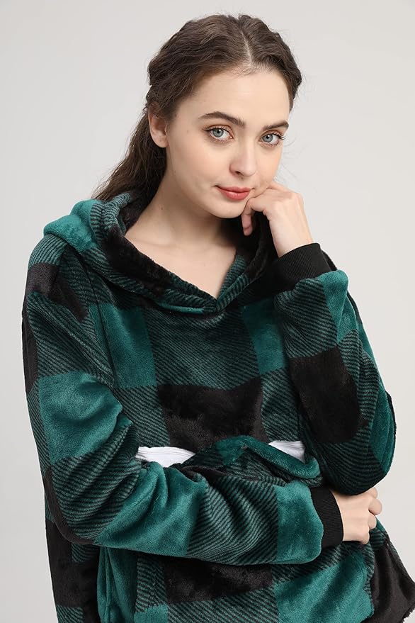 LINYUCHEN Cat Pouch Hoodie Large Pet Pouch Sweatshirt Puppy Kitten Holder Carrier Pullover Tops for Women