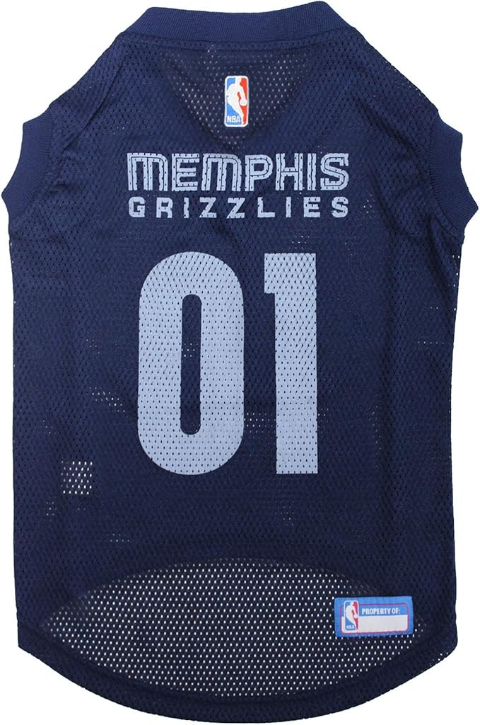 Pets First NBA MEMPHIS GRIZZLIES DOG Jersey, X-Large - Tank Top Basketball Pet Jersey