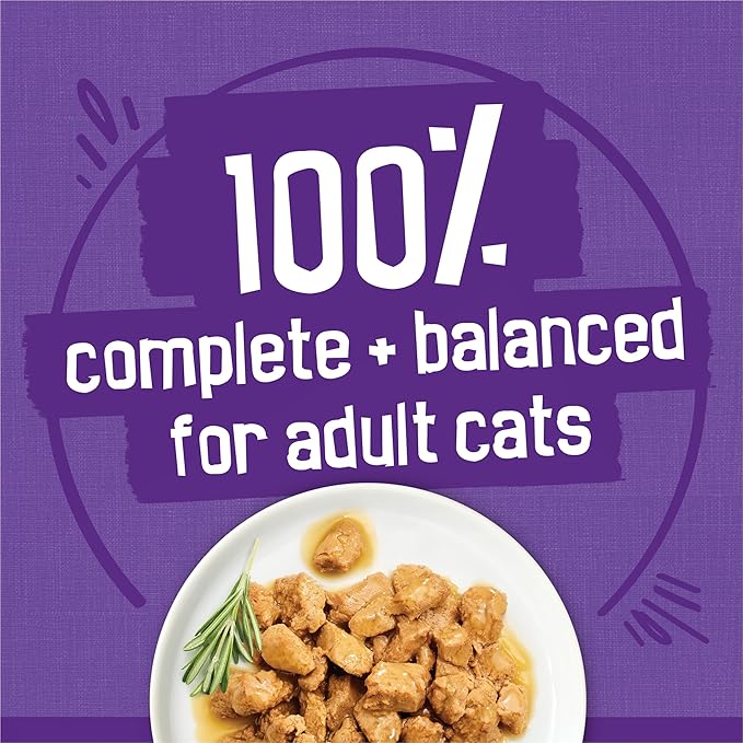 Purina Friskies Meaty Bits with Ocean Fish and Chicken Dinner in Gravy Multi Cat Wet Cat Food Variety Pack - 13.5 Ounces (Pack of 12)