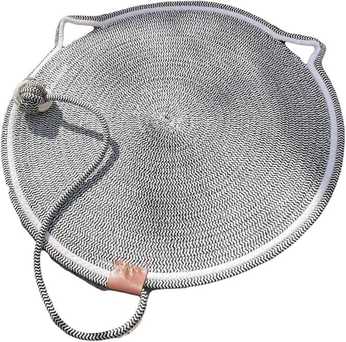 Cat Scratch Scratching Pad Lightweight Sleeping Bed Anti Slip for Sofa Couch Floor with Ball Furniture Protector, Black White