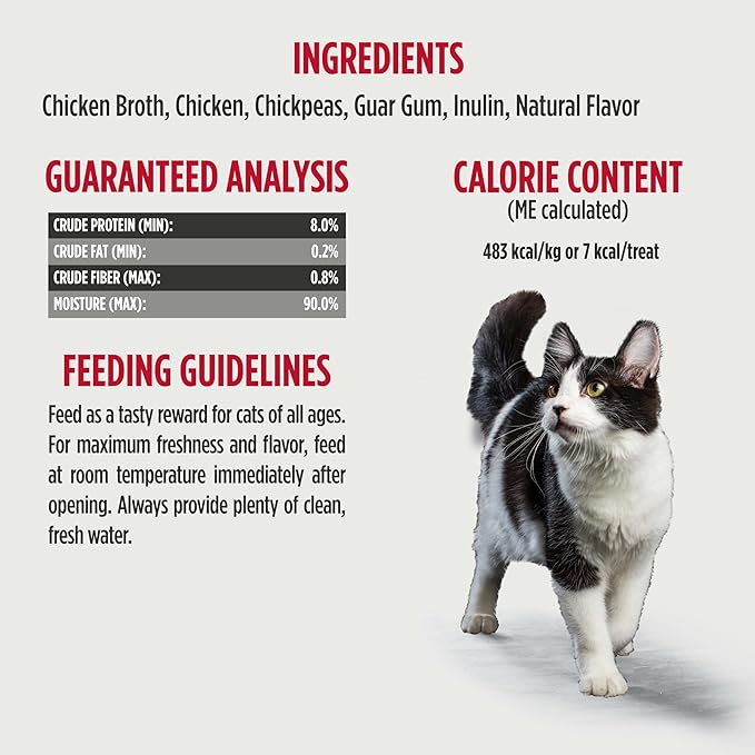Nulo FreeStyle Lickable Cat Treats - Perfect Purées Chicken Recipe, Squeezable Grain-Free Wet Cat Food Topper, High Moisture for Hydration, 0.5oz Tubes (pack of 48)