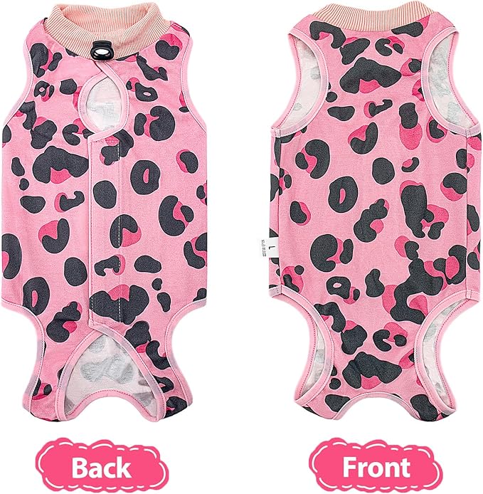 2 PCS Cat Recovery Suit Female Cat Onesie for Cats After Surgery Spay Abdominal Wounds, Kitten Surgery Recovery Suit Female Breathable E-Collar Alternative Kitten Onesie Anti Licking Medium