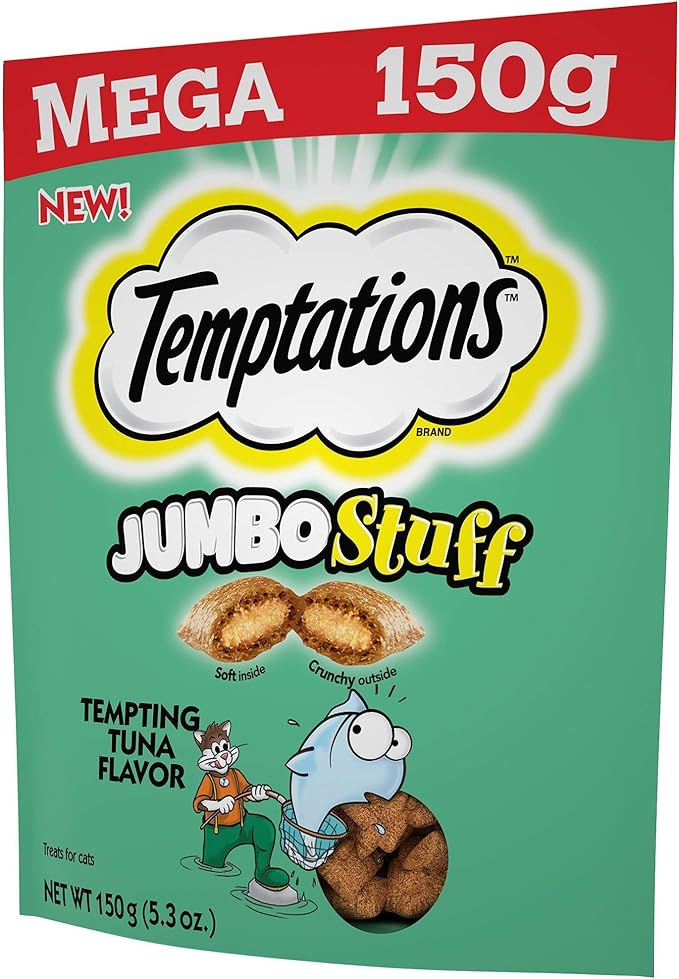 Temptations MEGA Jumbo Stuff Tempting Tuna Flavor (1-Bag) (NET WT 5.3 OZ)